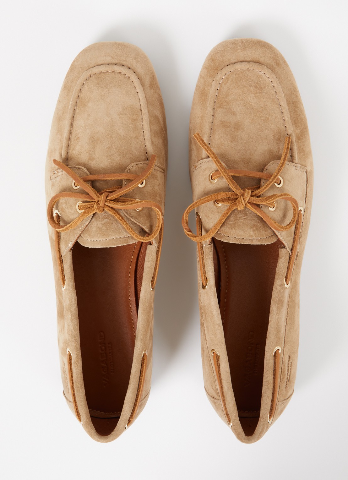 Vagabond Shoemakers Hillary bootschoen van leer  - detail 3 beige