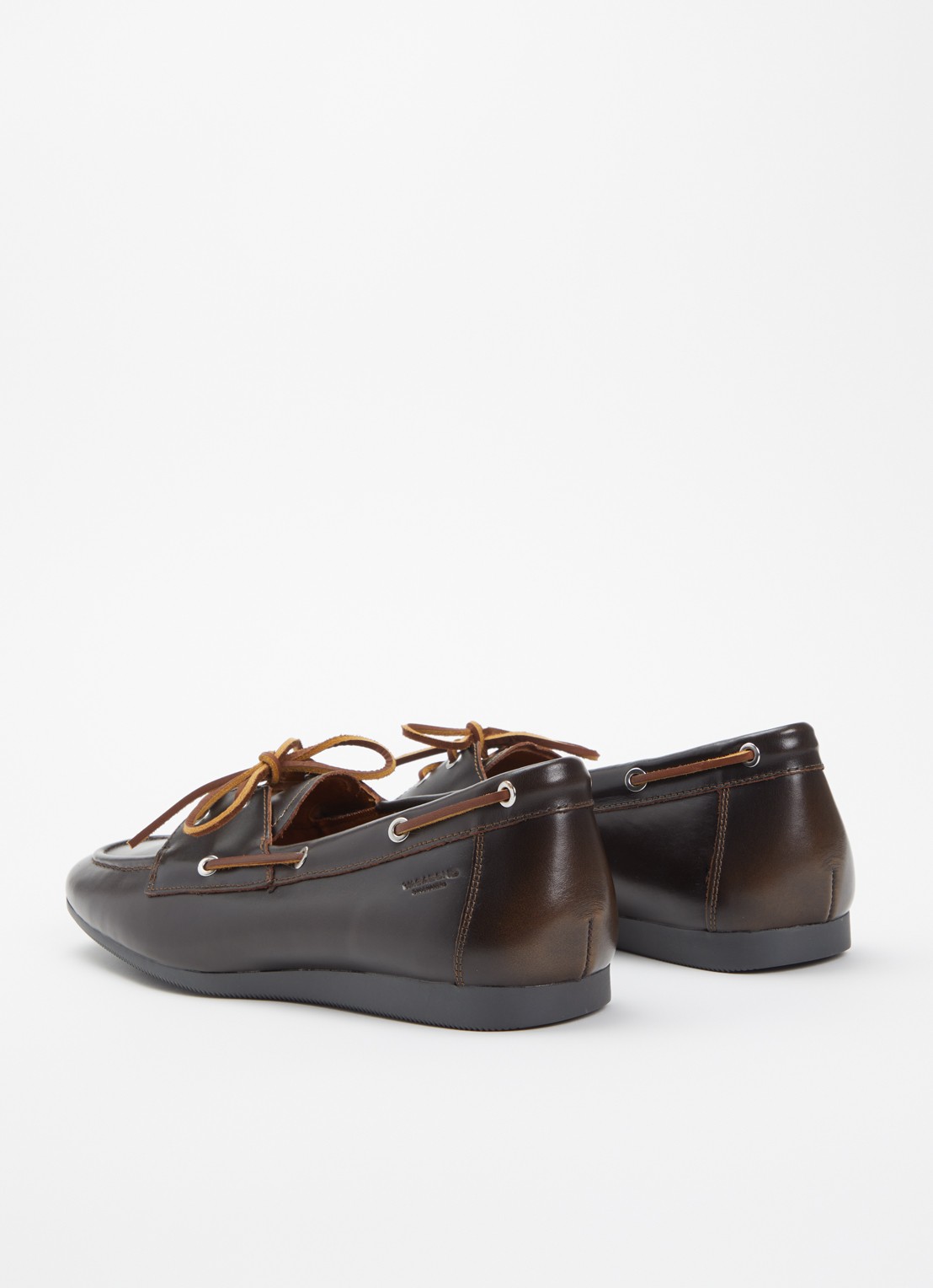 Vagabond Shoemakers Hillary bootschoen van leer - achterkant donkerbruin