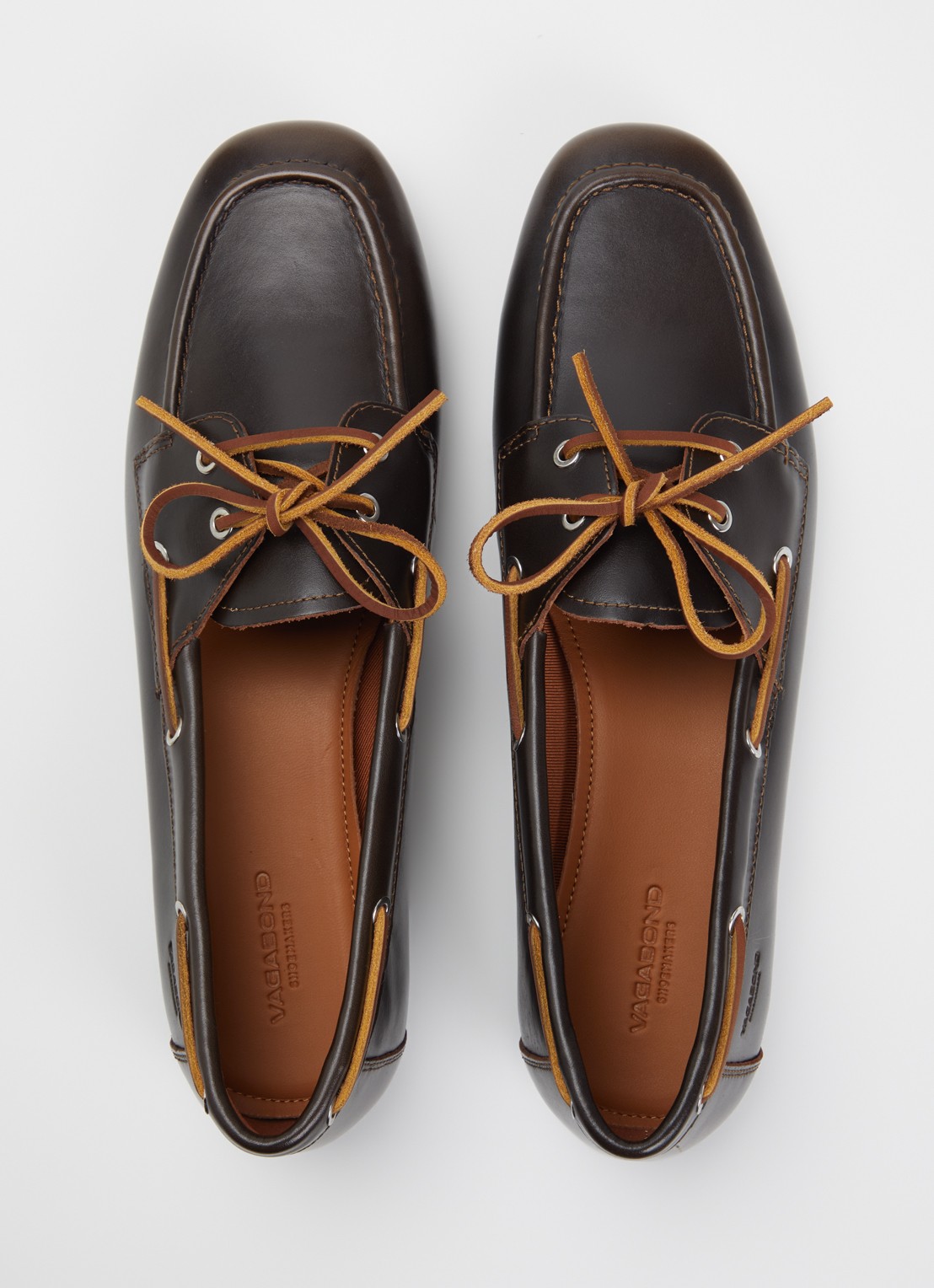 Vagabond Shoemakers Hillary bootschoen van leer - detail 5 donkerbruin