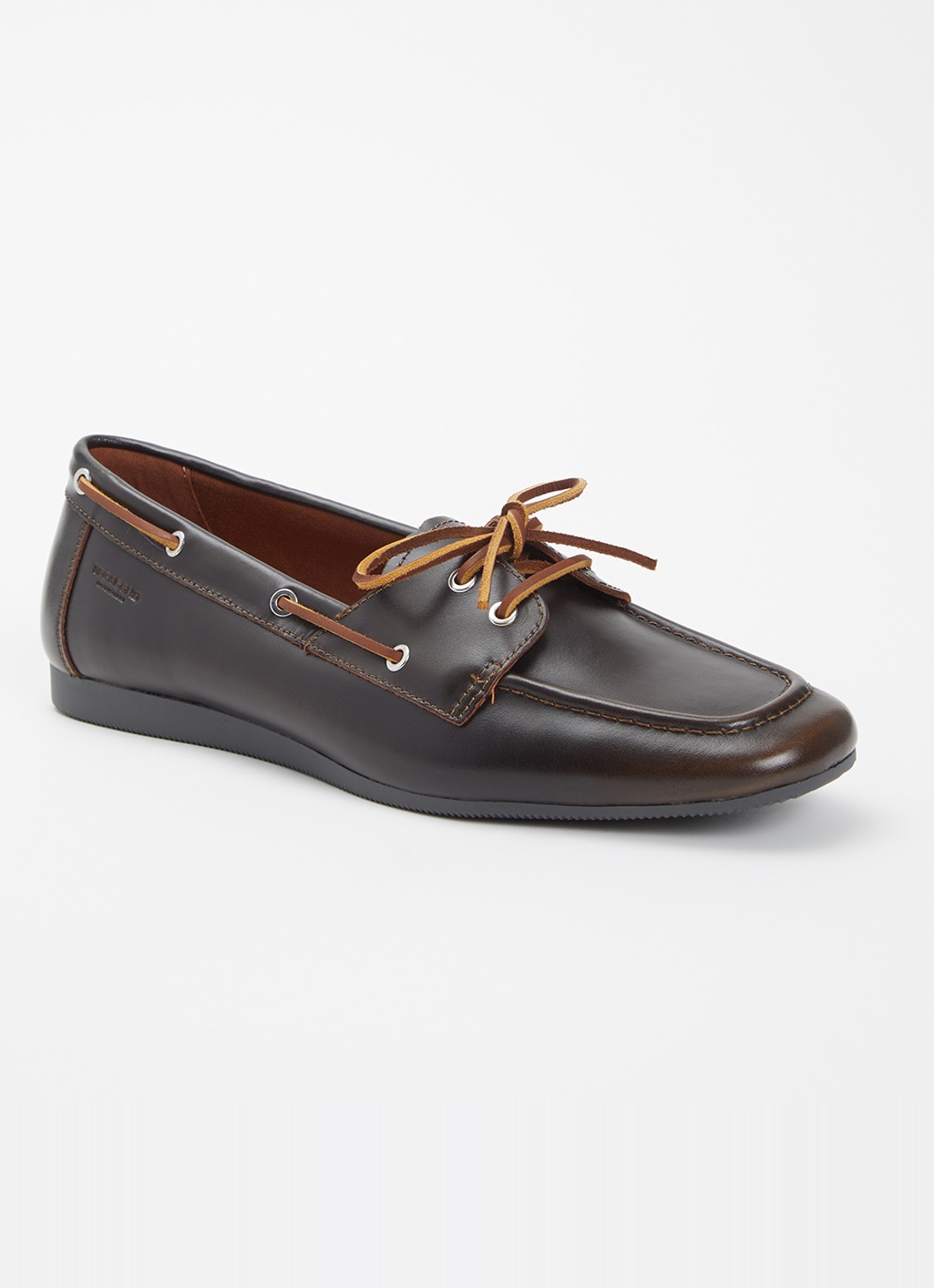 Vagabond Shoemakers Hillary bootschoen van leer - voorkant 2 donkerbruin