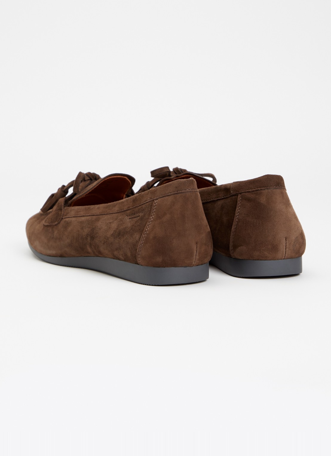 Vagabond Shoemakers Hillary loafer van suède  - achterkant 6 donkerbruin