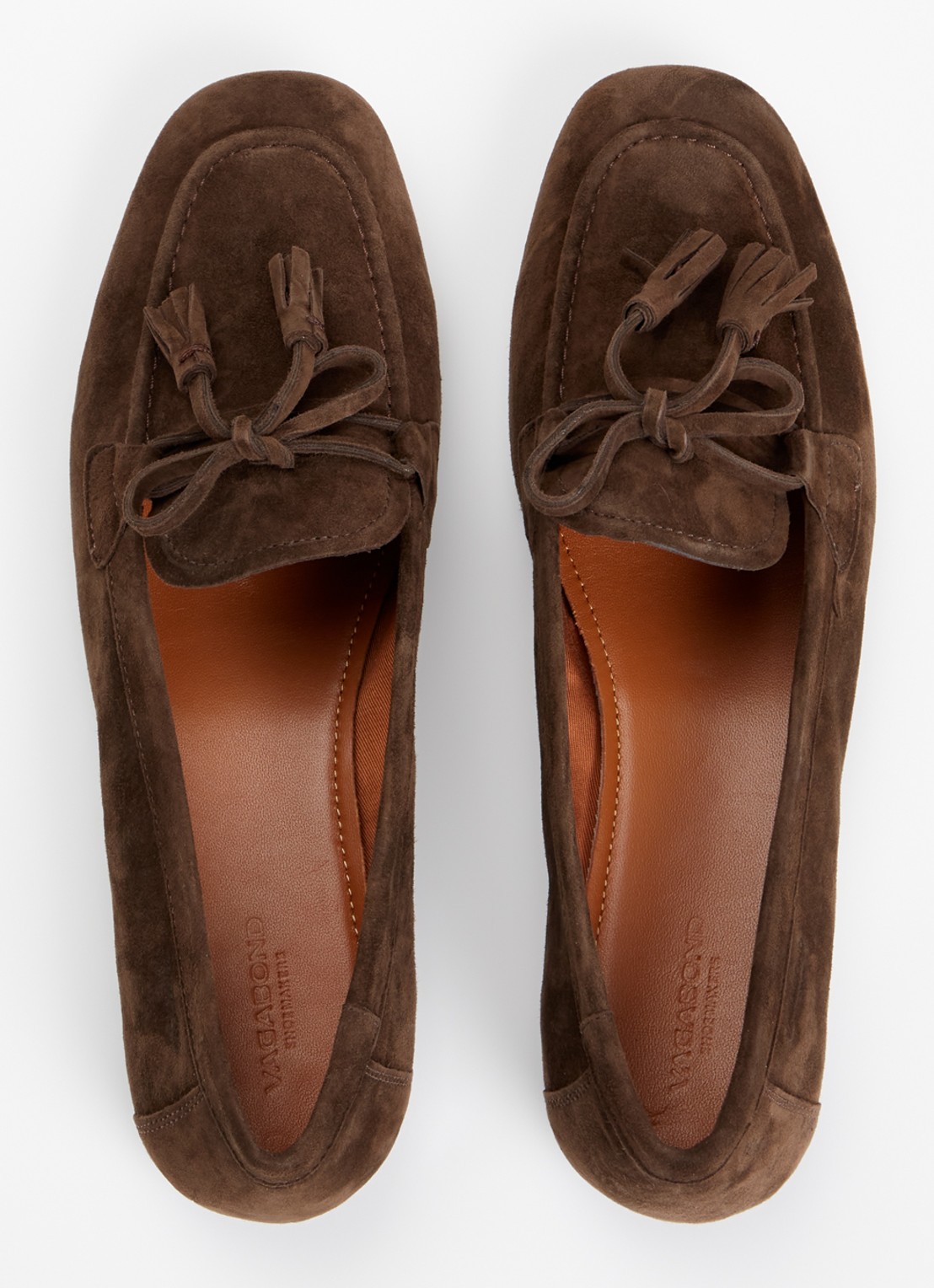 Vagabond Shoemakers Hillary loafer van suède  - detail 2 donkerbruin