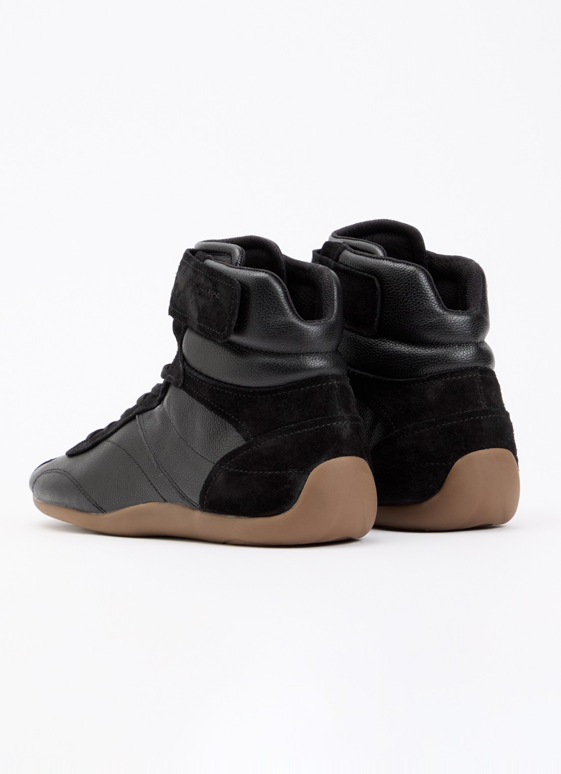 Vagabond Shoemakers Hollie sneaker van leer met suède details - achterkant zwart