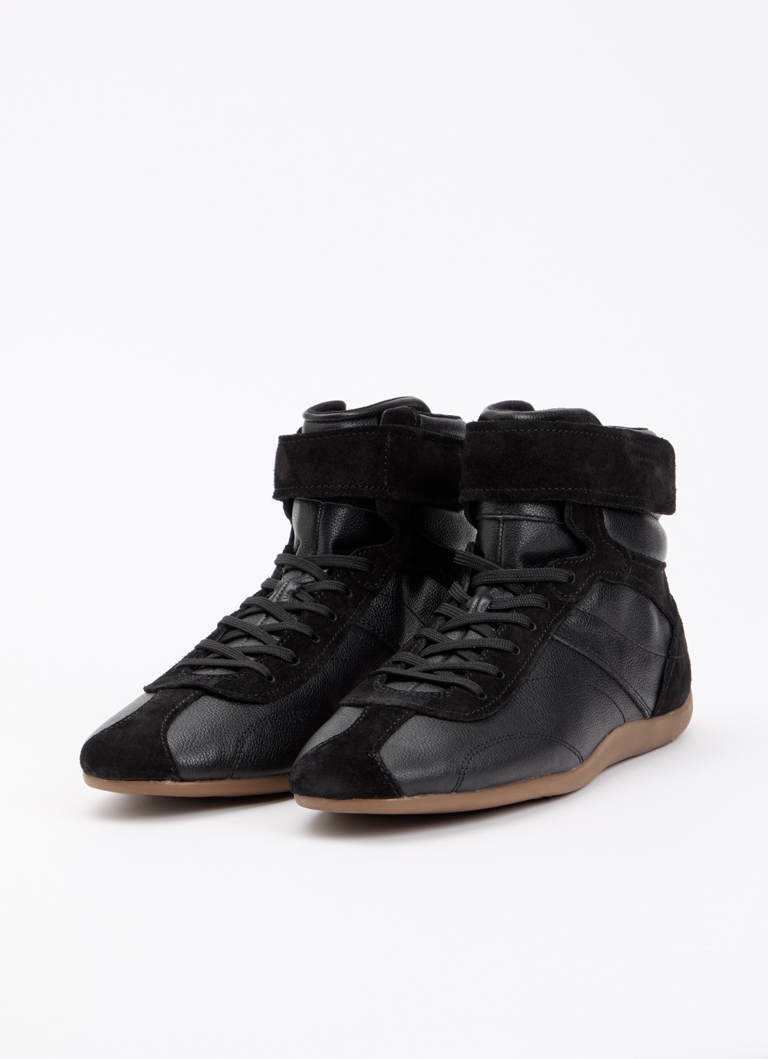 Vagabond Shoemakers Hollie sneaker van leer met suède details - detail 3 zwart