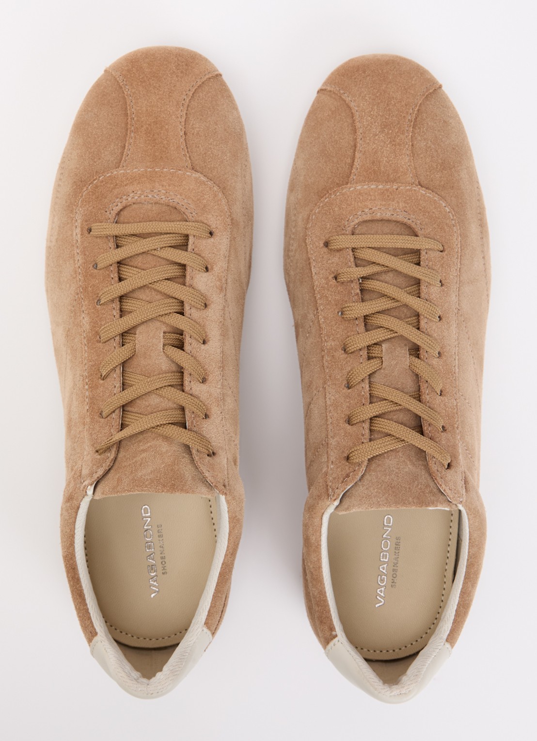 Vagabond Shoemakers Hollie sneaker van suède - detail 2 beige