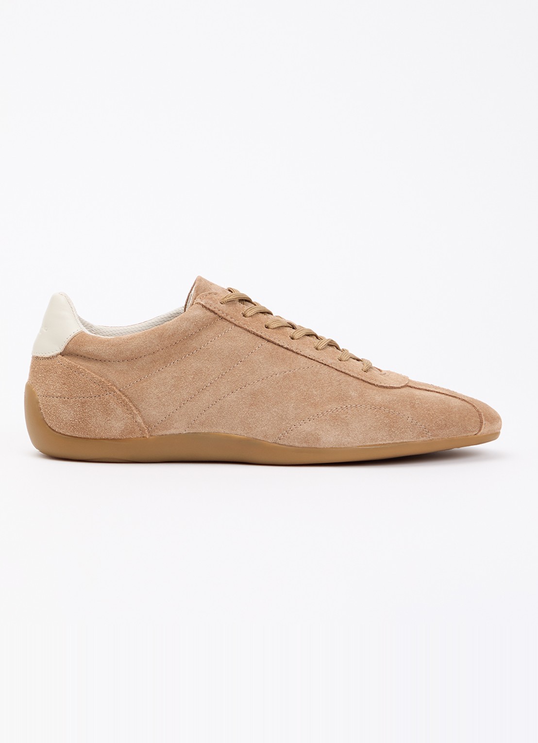Vagabond Shoemakers Hollie sneaker van suède - voorkant 4 beige