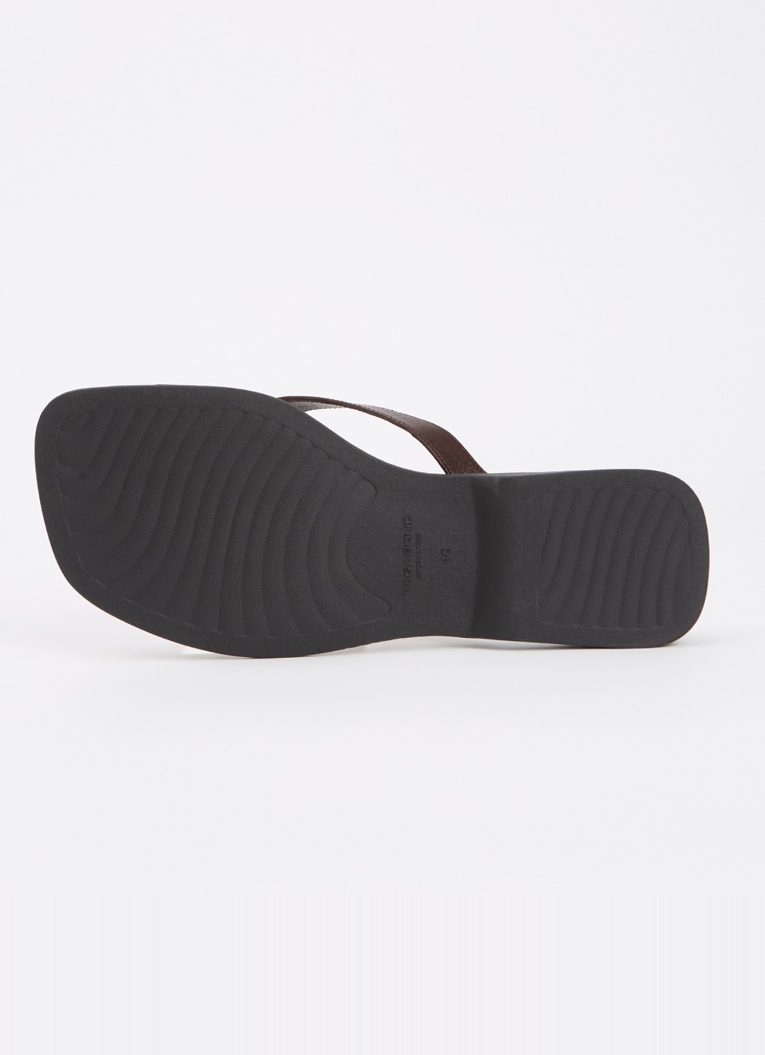 Vagabond Shoemakers Izzy slipper van leer - detail 4 donkerbruin
