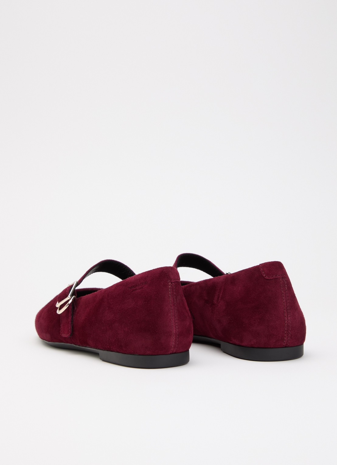 Vagabond Shoemakers Jolin ballerina van geitensuède - achterkant bordeauxrood