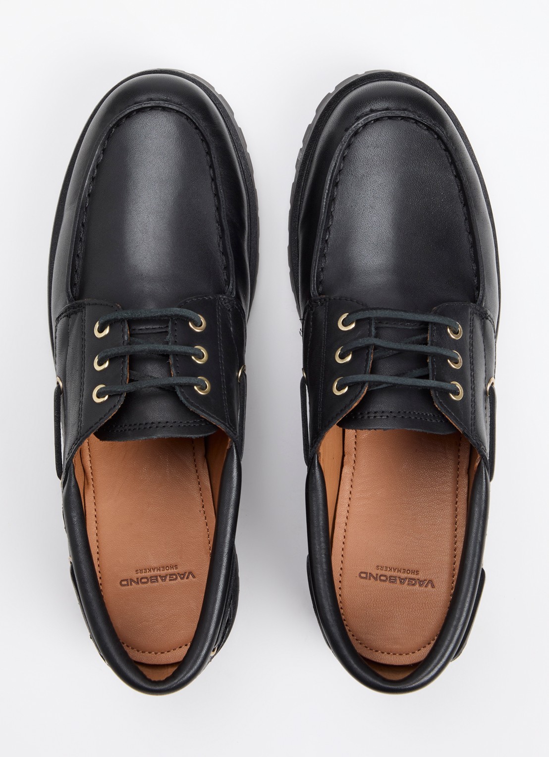 Vagabond Shoemakers Joslyn bootschoen van leer - detail 4 zwart