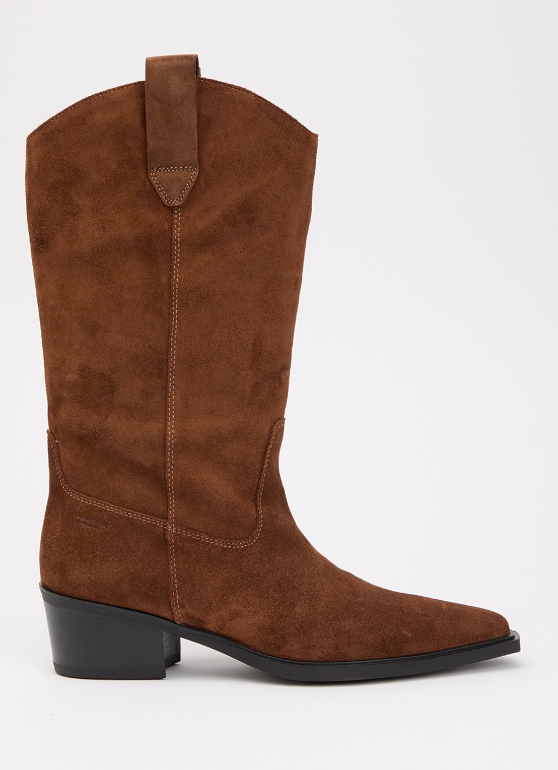 Vagabond Shoemakers Kelsey cowboylaars van suède - voorkant 2 cognac