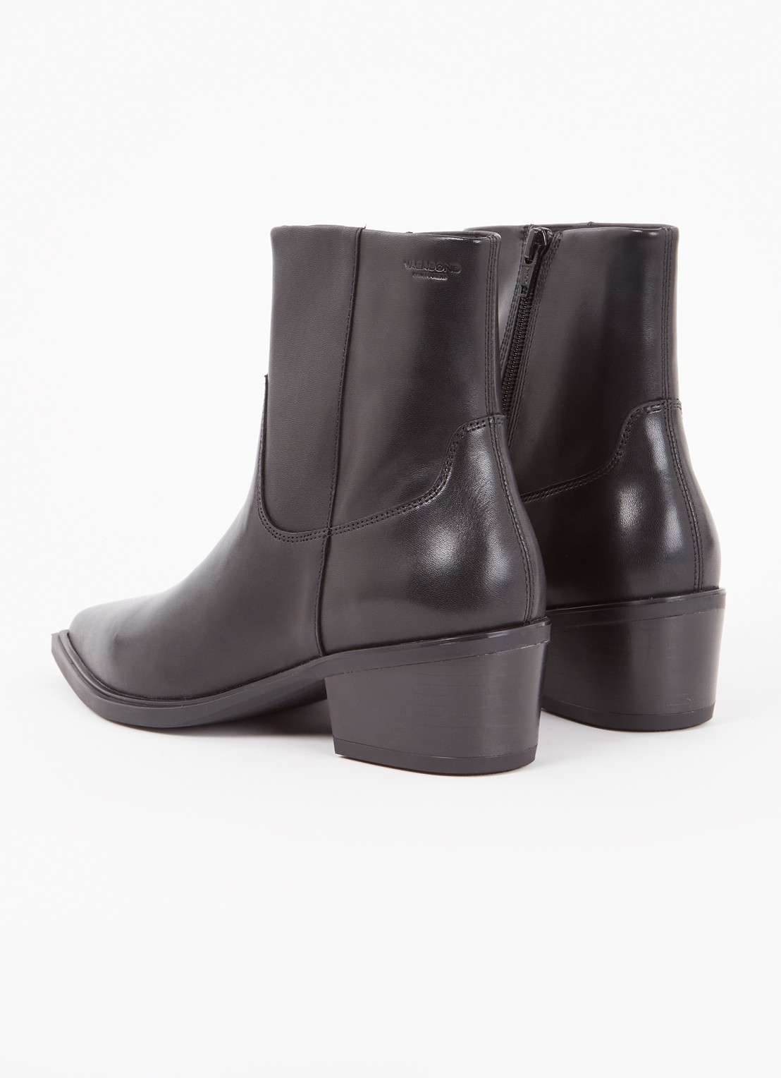 Vagabond Shoemakers Kelsey enkellaarsje van leer - achterkant zwart