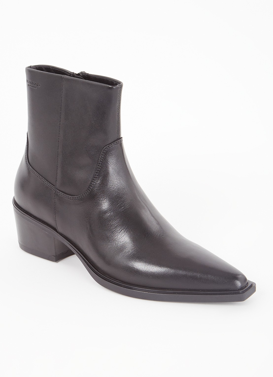 Vagabond Shoemakers Kelsey enkellaarsje van leer - voorkant 2 zwart