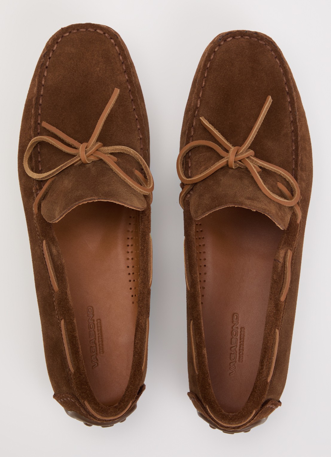 Vagabond Shoemakers Larissa bootschoen van suède - detail 5 cognac