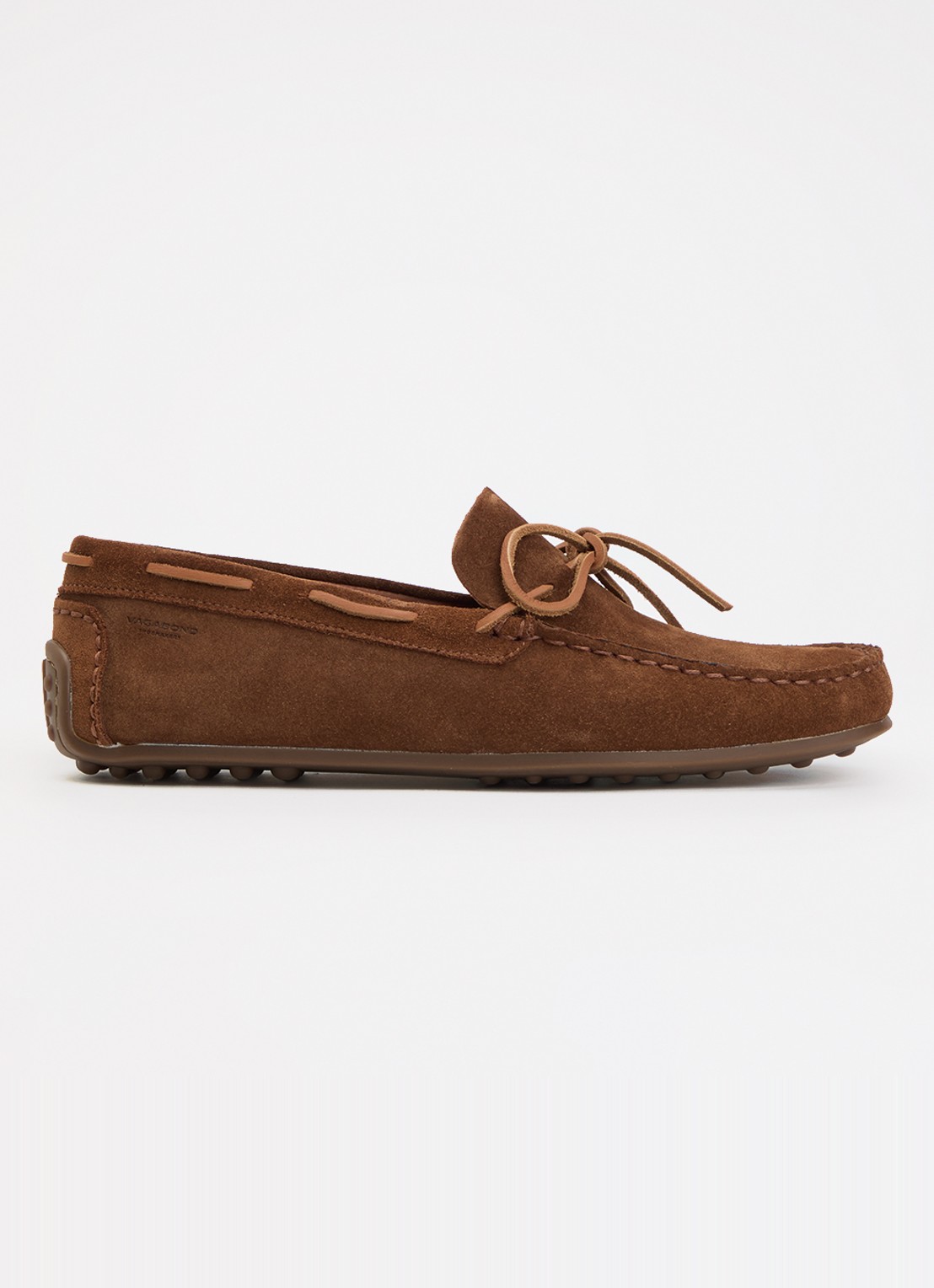 Vagabond Shoemakers Larissa bootschoen van suède - voorkant cognac