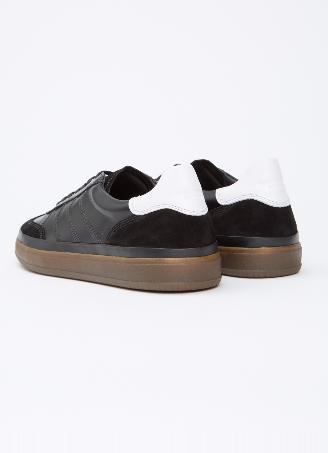 Vagabond Shoemakers Leo sneaker van leer met suède details - achterkant zwart