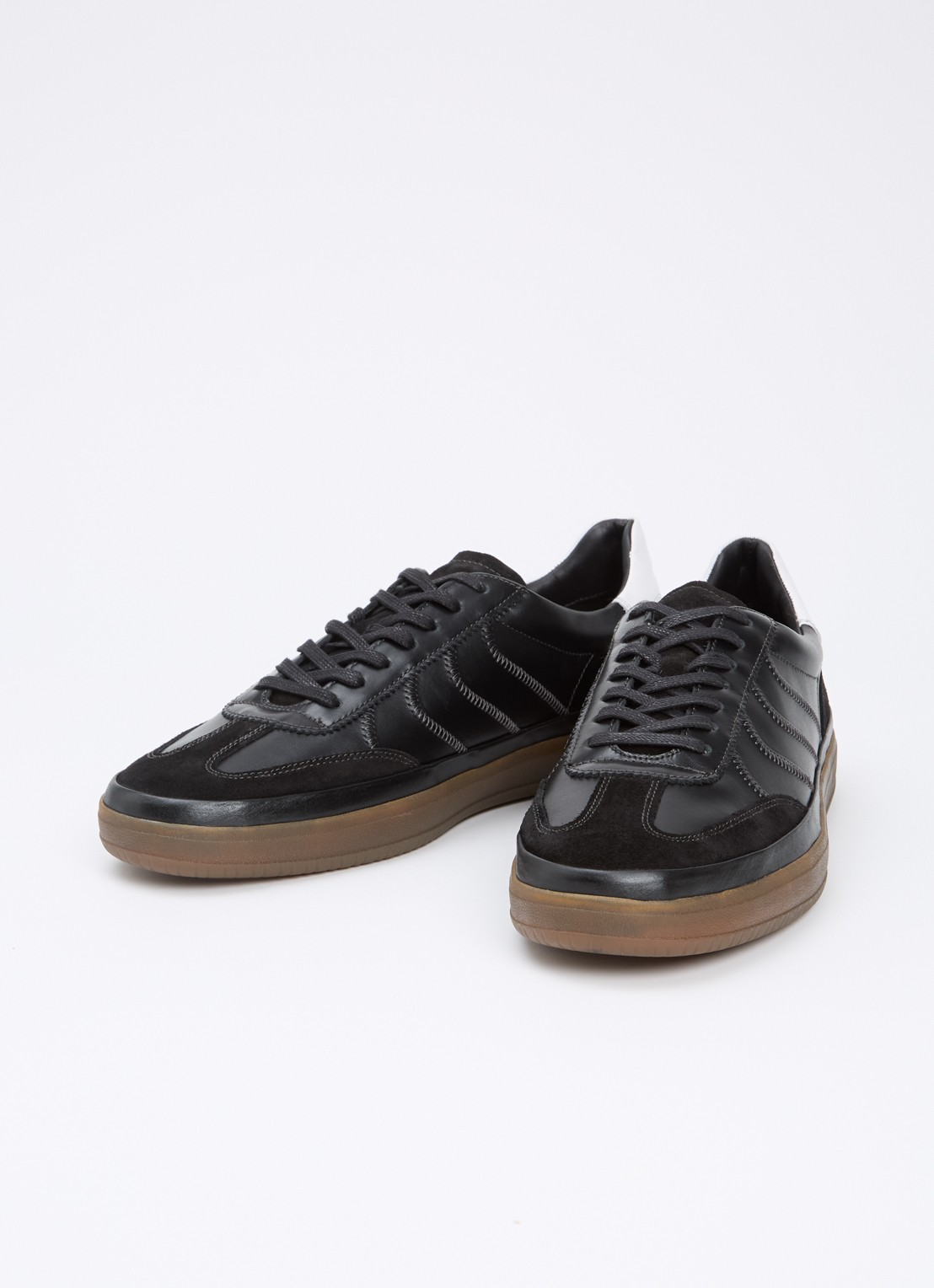 Vagabond Shoemakers Leo sneaker van leer met suède details - detail 2 zwart