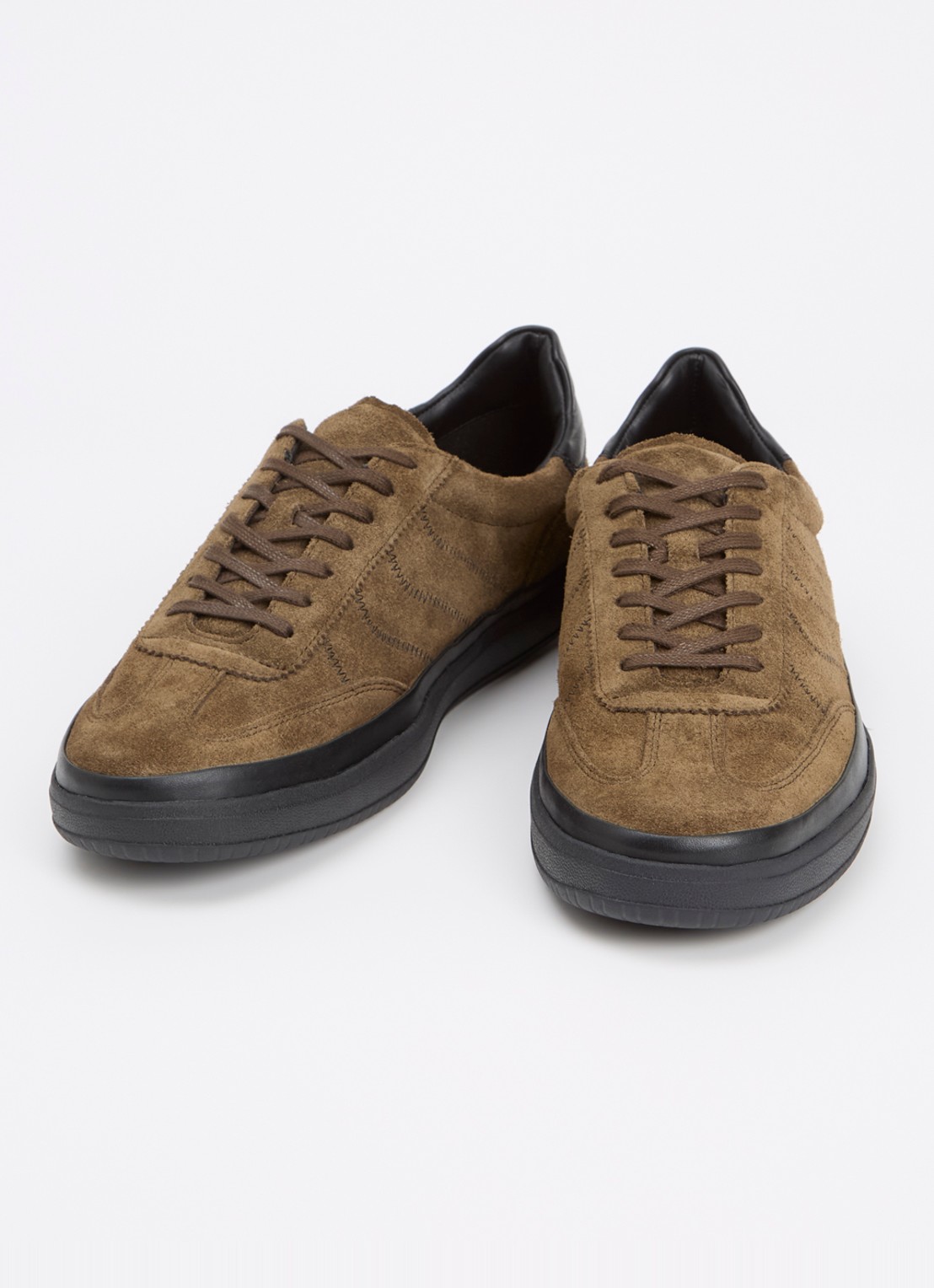 Vagabond Shoemakers Leo sneaker van suède  - detail khaki
