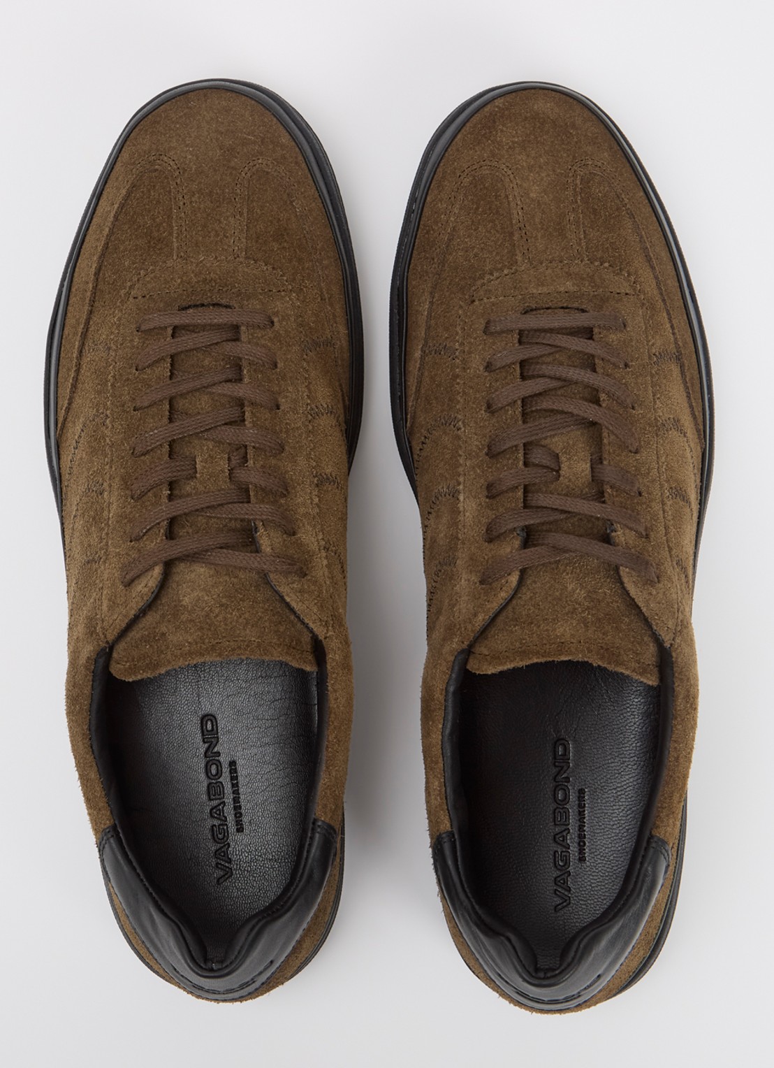 Vagabond Shoemakers Leo sneaker van suède  - detail 2 khaki