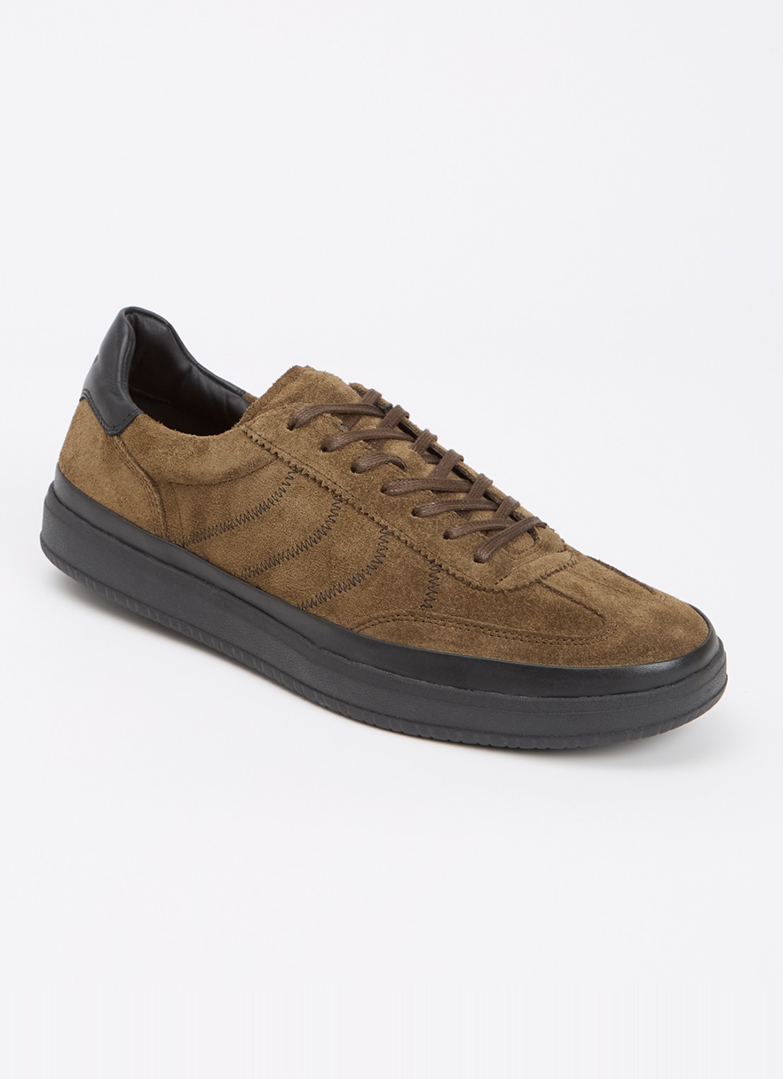 Vagabond Shoemakers Leo sneaker van suède  - voorkant 4 khaki
