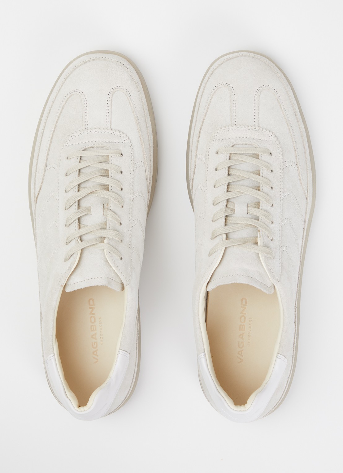 Vagabond Shoemakers Leo sneaker van suède - detail 2 beige