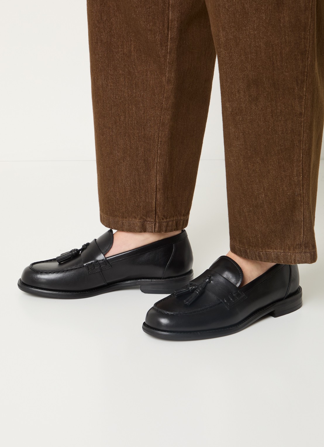 Vagabond Shoemakers Linn loafer van leer  - voorkant 6 zwart