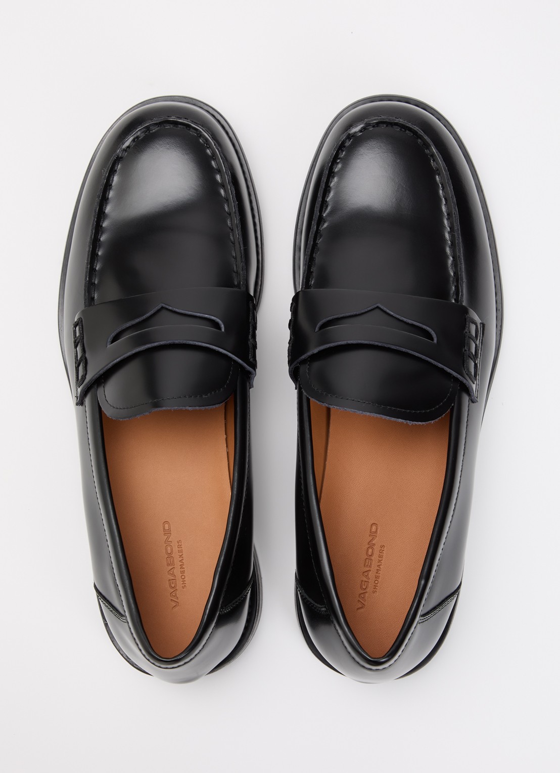 Vagabond Shoemakers Linn loafer van leer - detail 2 zwart