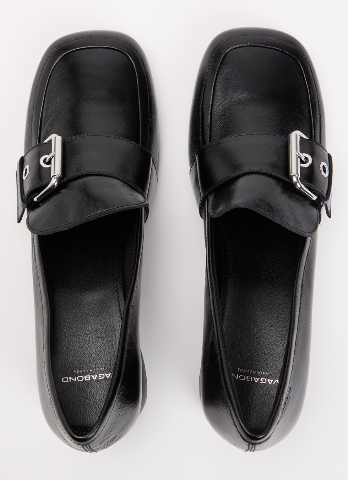 Vagabond Shoemakers Livia pump van leer met gespdetail - detail 4 zwart