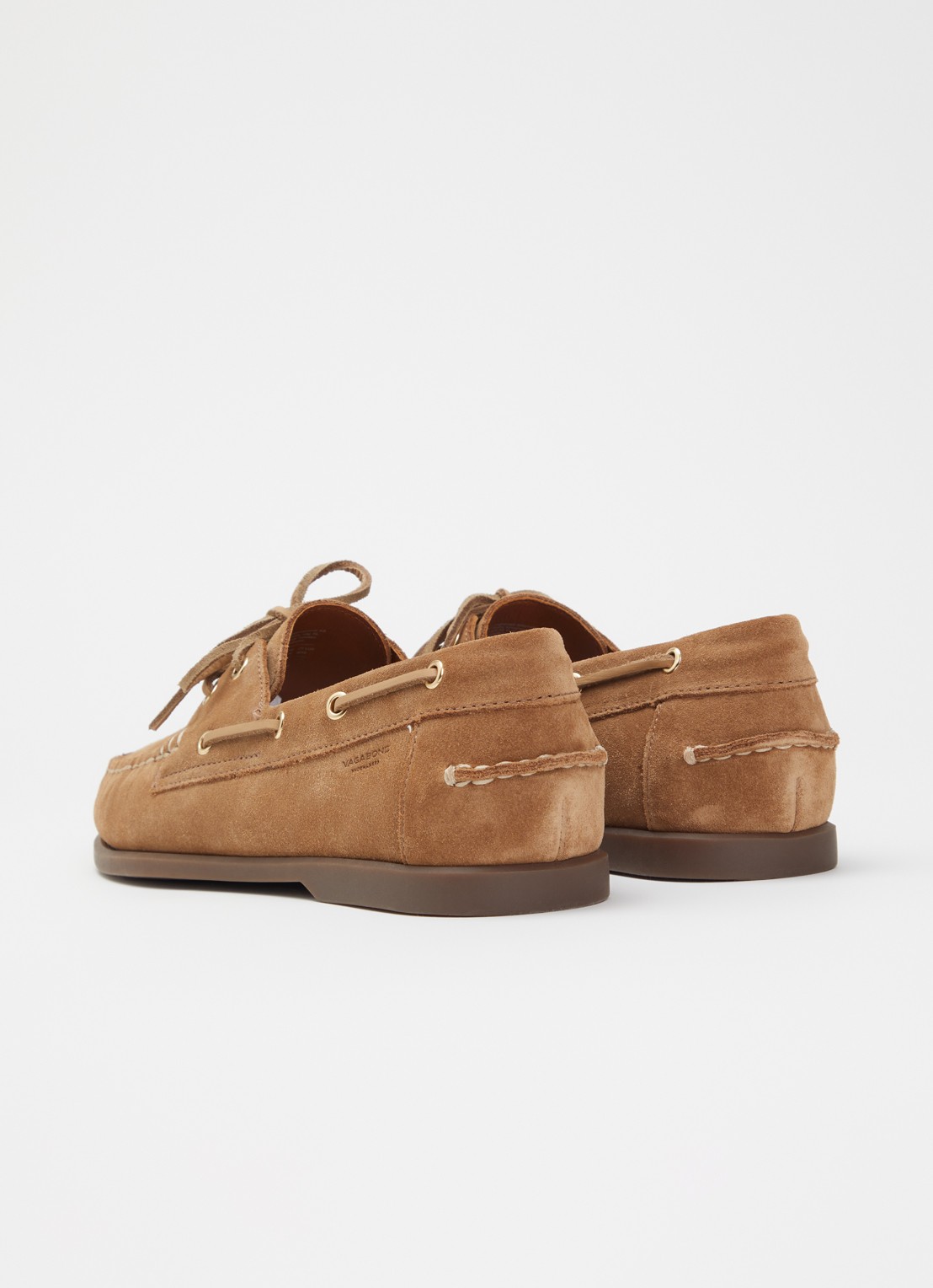 Vagabond Shoemakers Loui bootschoen van suède - achterkant zand