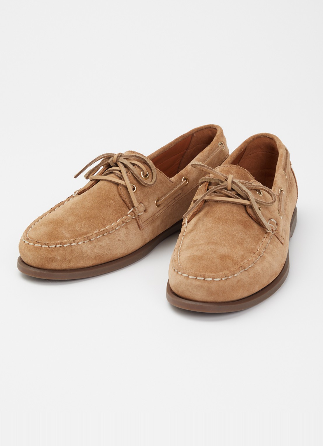 Vagabond Shoemakers Loui bootschoen van suède - detail 3 zand