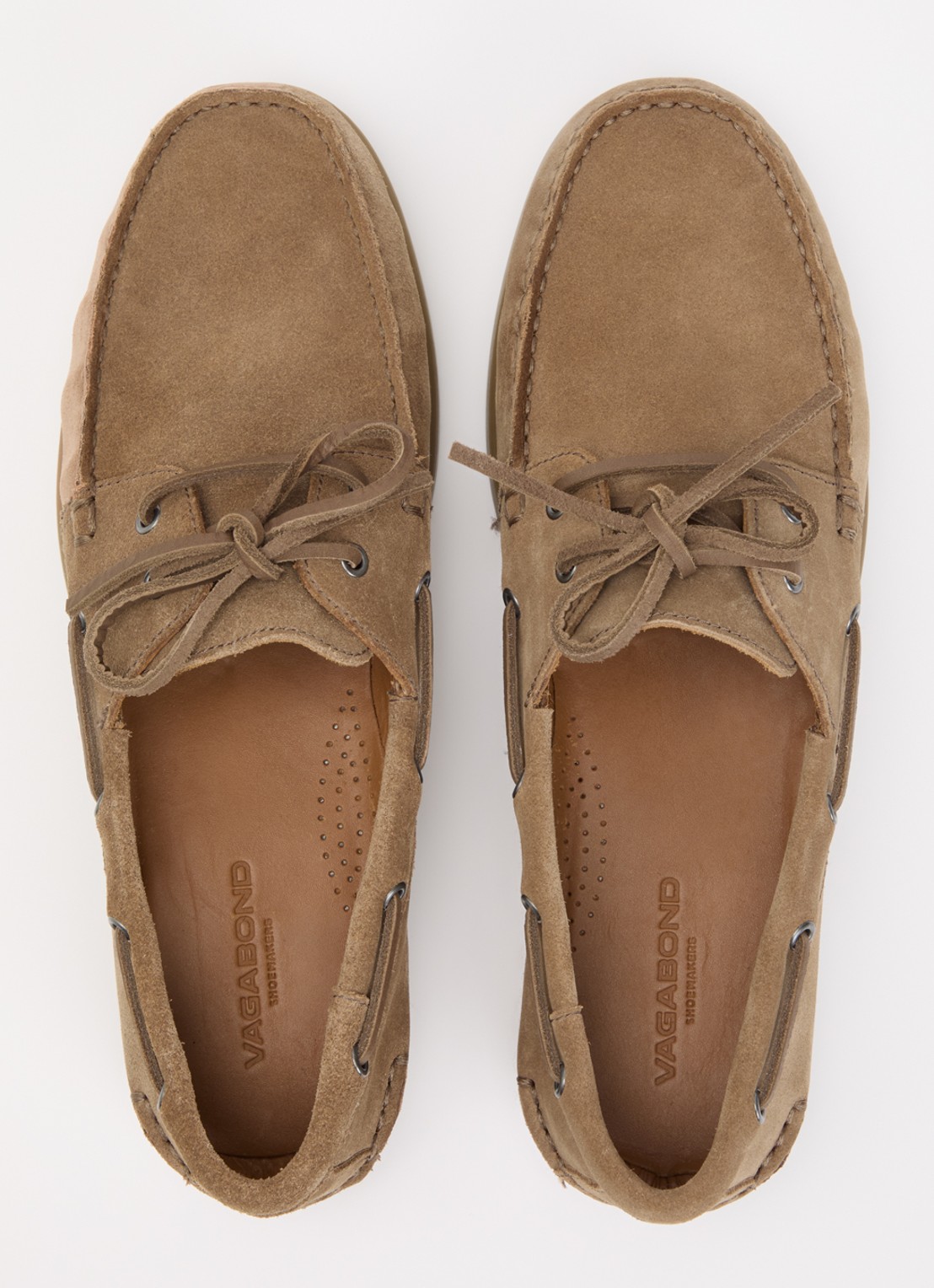 Vagabond Shoemakers Loui M bootschoen van suède - detail 3 zand
