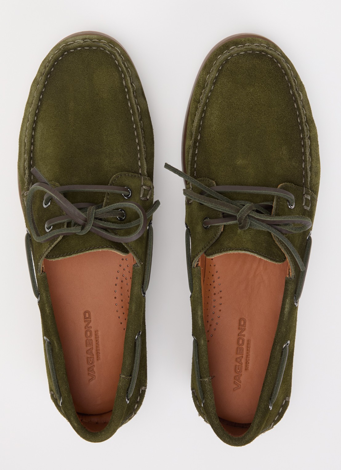 Vagabond Shoemakers Loui M bootschoen van suède - detail 2 groen