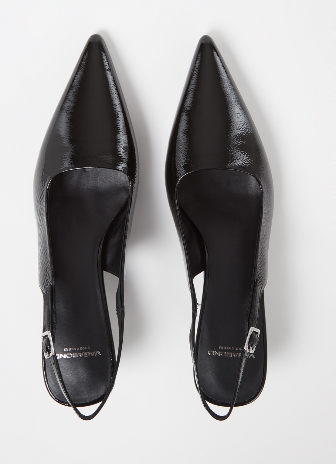 Vagabond Shoemakers Lykke slingback van lakleer - detail 4 zwart