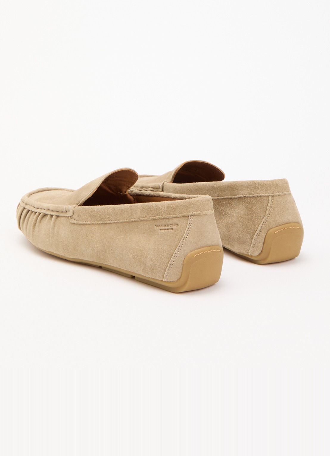 Vagabond Shoemakers Mika loafer van geitensuède - achterkant zand