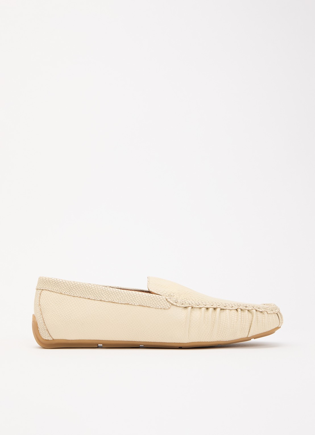 Vagabond Shoemakers Mika loafer van schapenleer - voorkant 4 creme