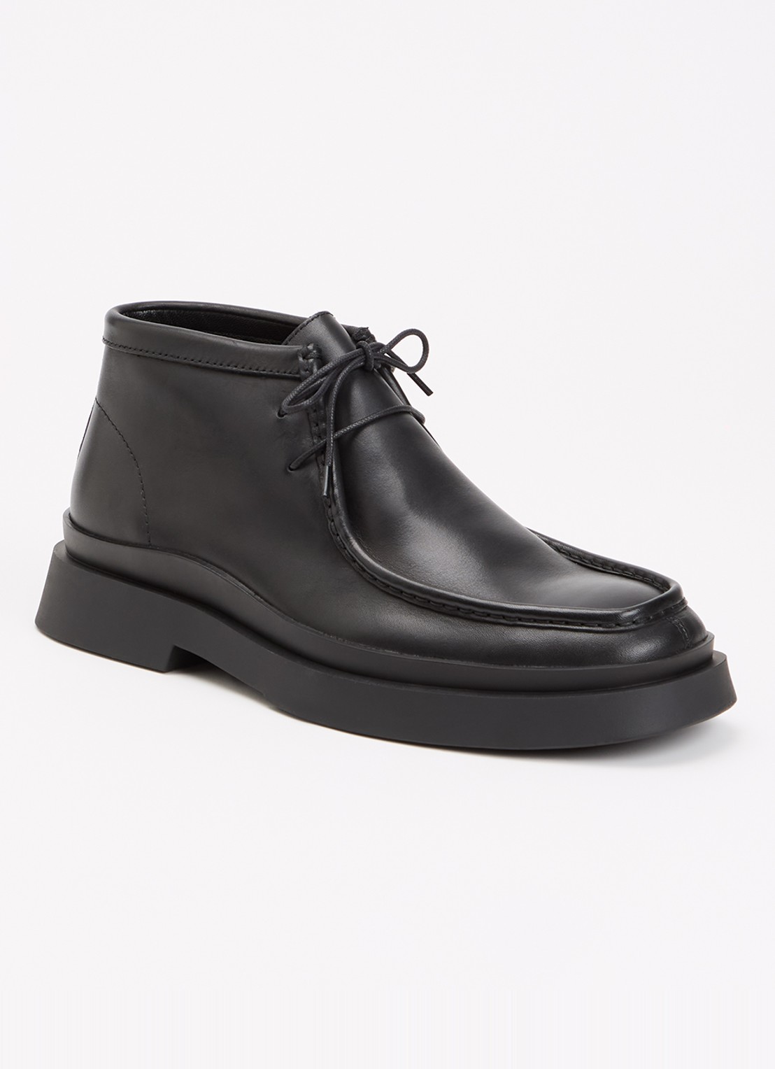 Vagabond Shoemakers Mike veterschoen van leer - voorkant 2 zwart