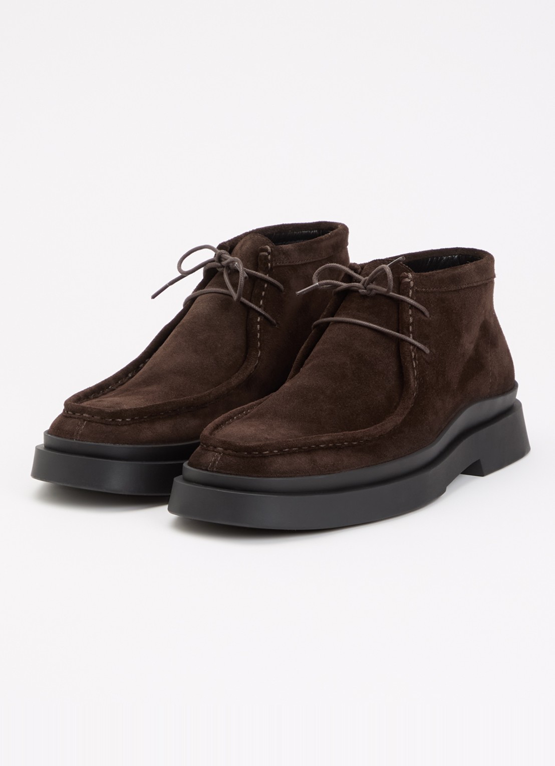 Vagabond Shoemakers Mike veterschoen van suède - detail 4 donkerbruin