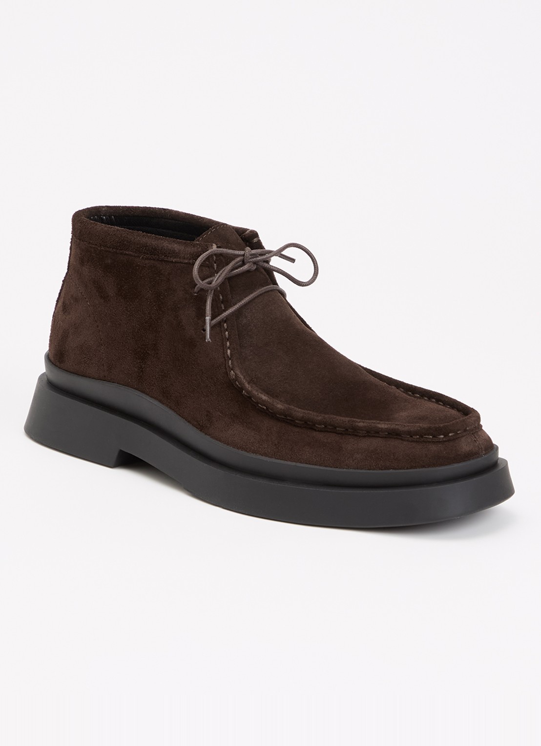Vagabond Shoemakers Mike veterschoen van suède - voorkant 2 donkerbruin
