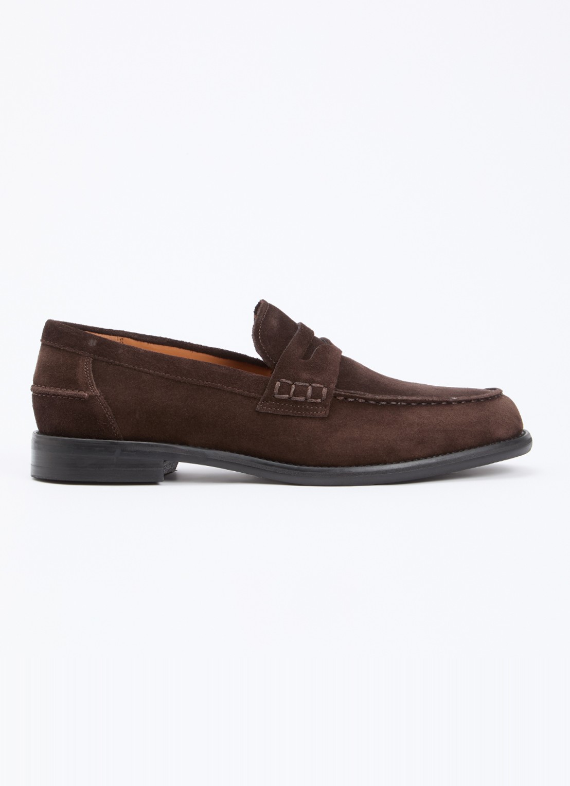 Vagabond Shoemakers Steven loafer van suède - voorkant 2 chocoladebruin