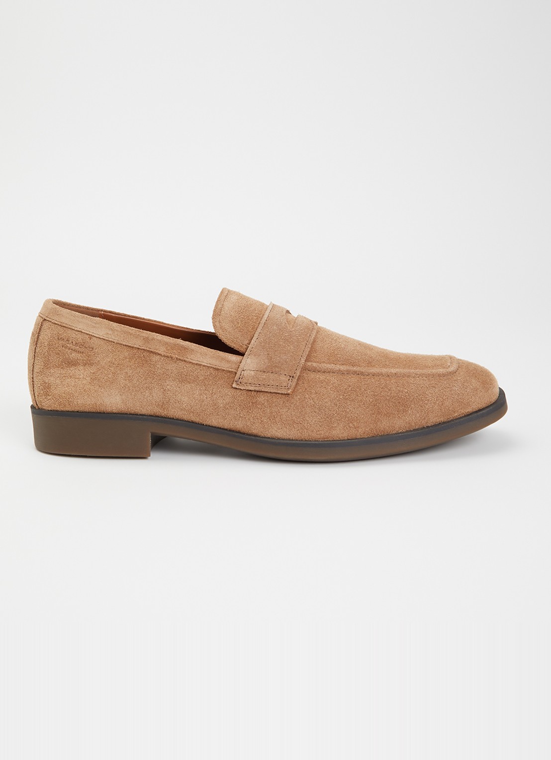 Vagabond Shoemakers Troy loafer van suède - voorkant zand