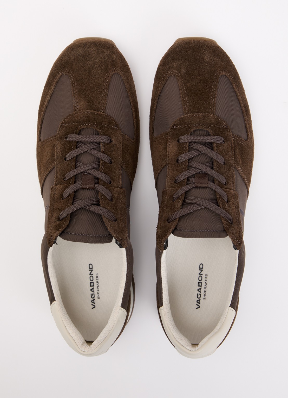 Vagabond Shoemakers Yasmin sneaker met suède details - detail 2 donkerbruin
