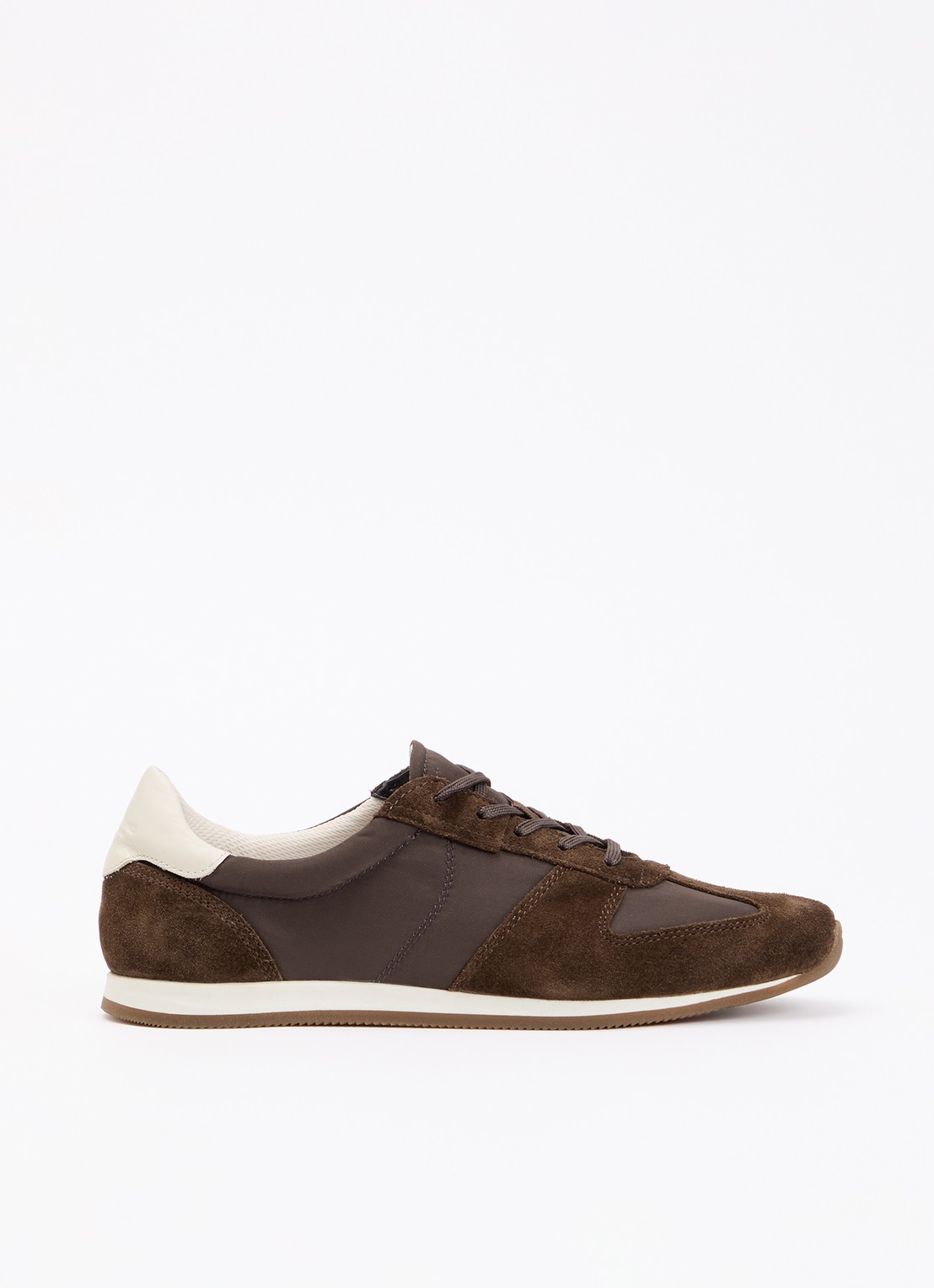 Vagabond Shoemakers Yasmin sneaker met suède details - voorkant 5 donkerbruin