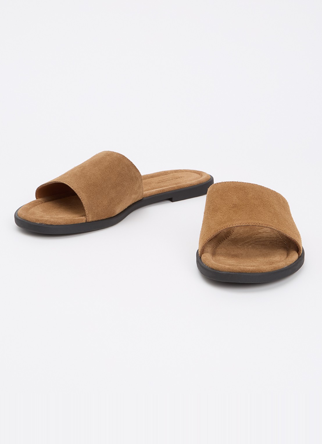 Vagabond Shoemakers Zaida slipper van suède - detail 3 zand