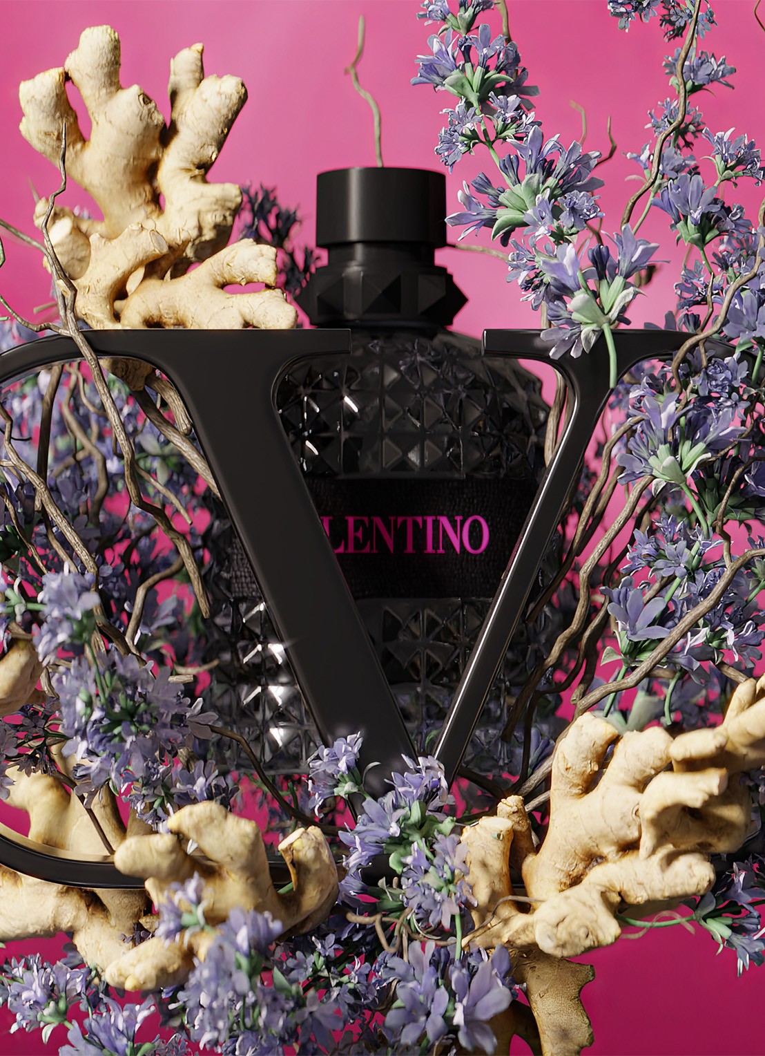 Valentino Born in Roma Donna Eau de Parfum Giftset - Limited Edition parfumset - voorkant 2 beige