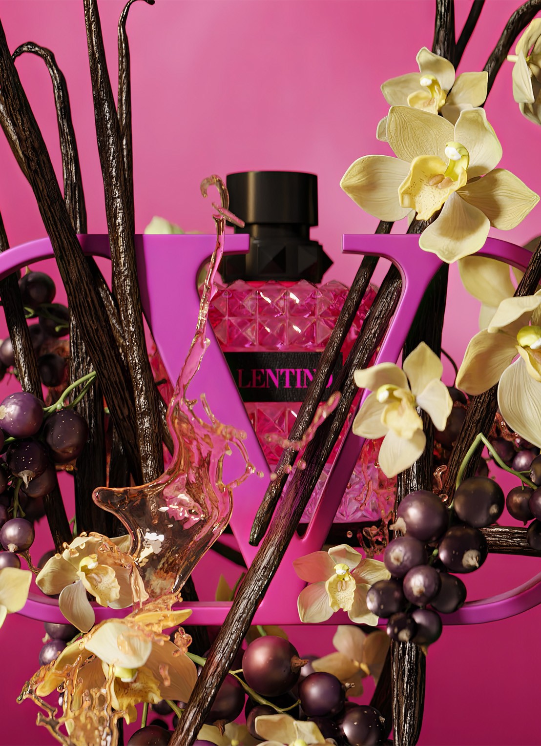 Valentino Born in Roma Donna Eau de Parfum - voorkant 2 roze