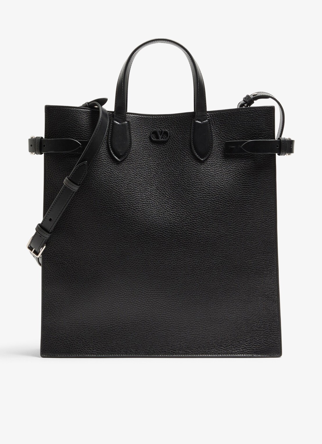 Valentino Garavani Antibes Medium handtas van kalfsleer - voorkant 7 zwart