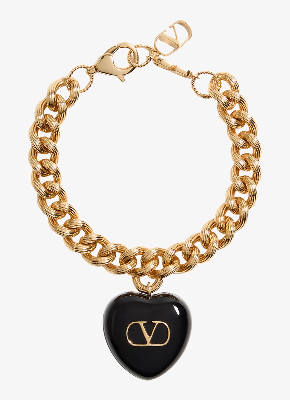 Valentino Garavani Armband met bedel - voorkant goud