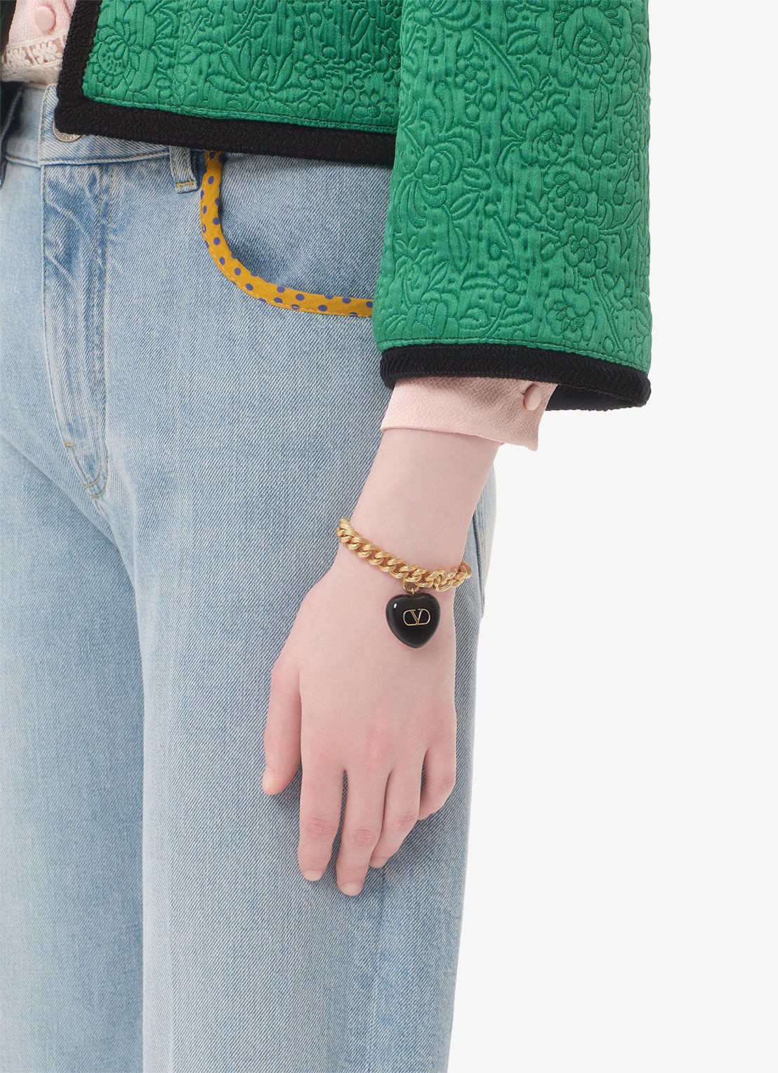 Valentino Garavani Armband met bedel - voorkant 2 goud