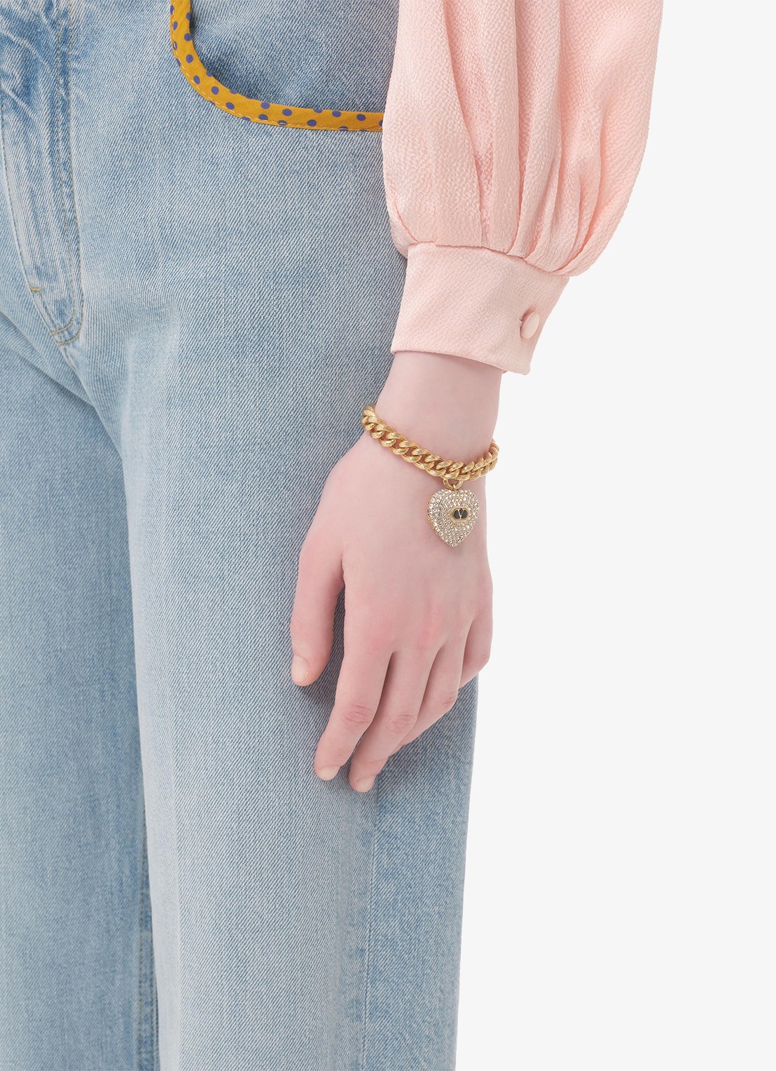 Valentino Garavani Armband met bedel - voorkant 3 goud