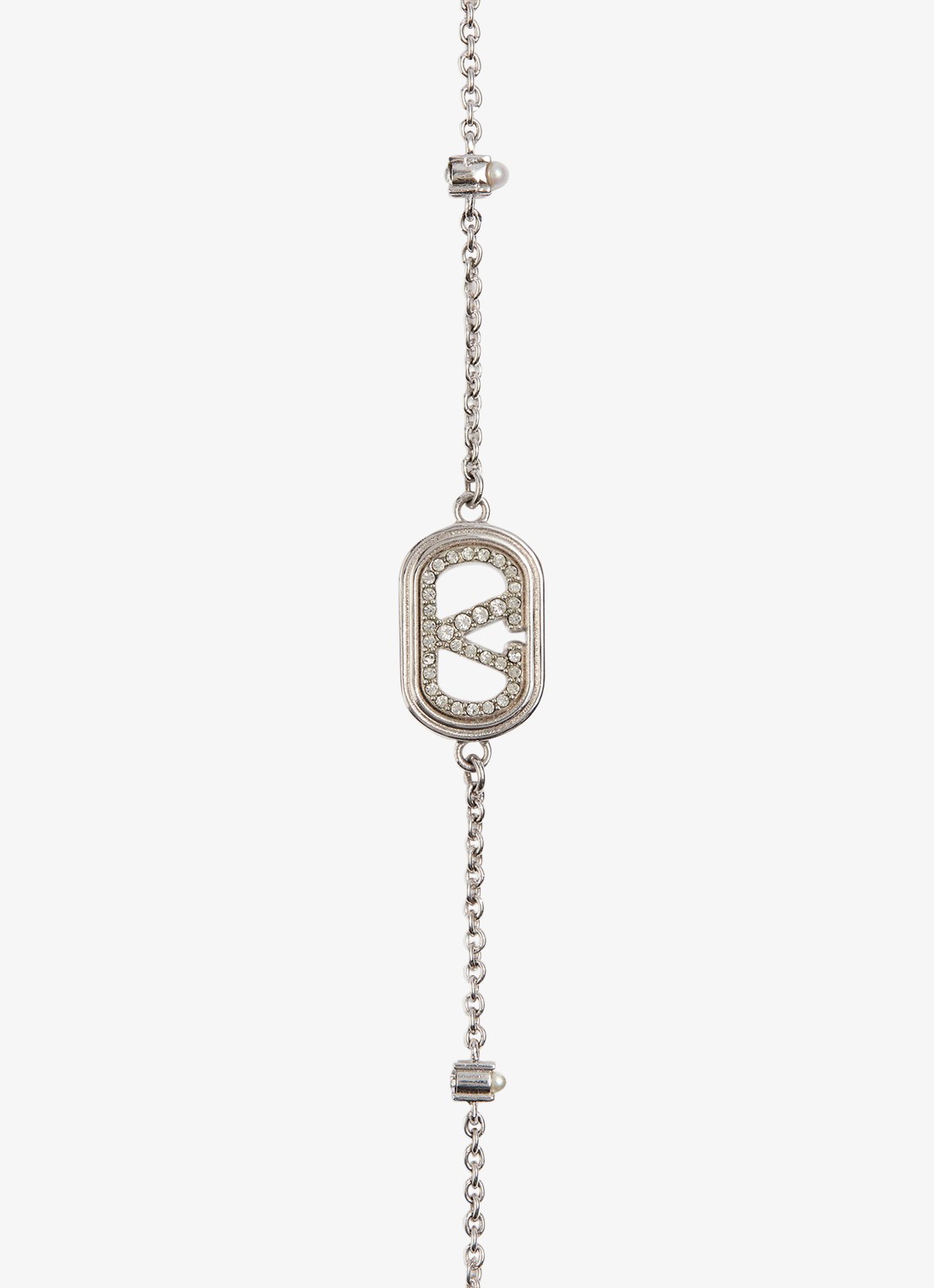 Valentino Garavani Armband met logo - voorkant 4 zilver
