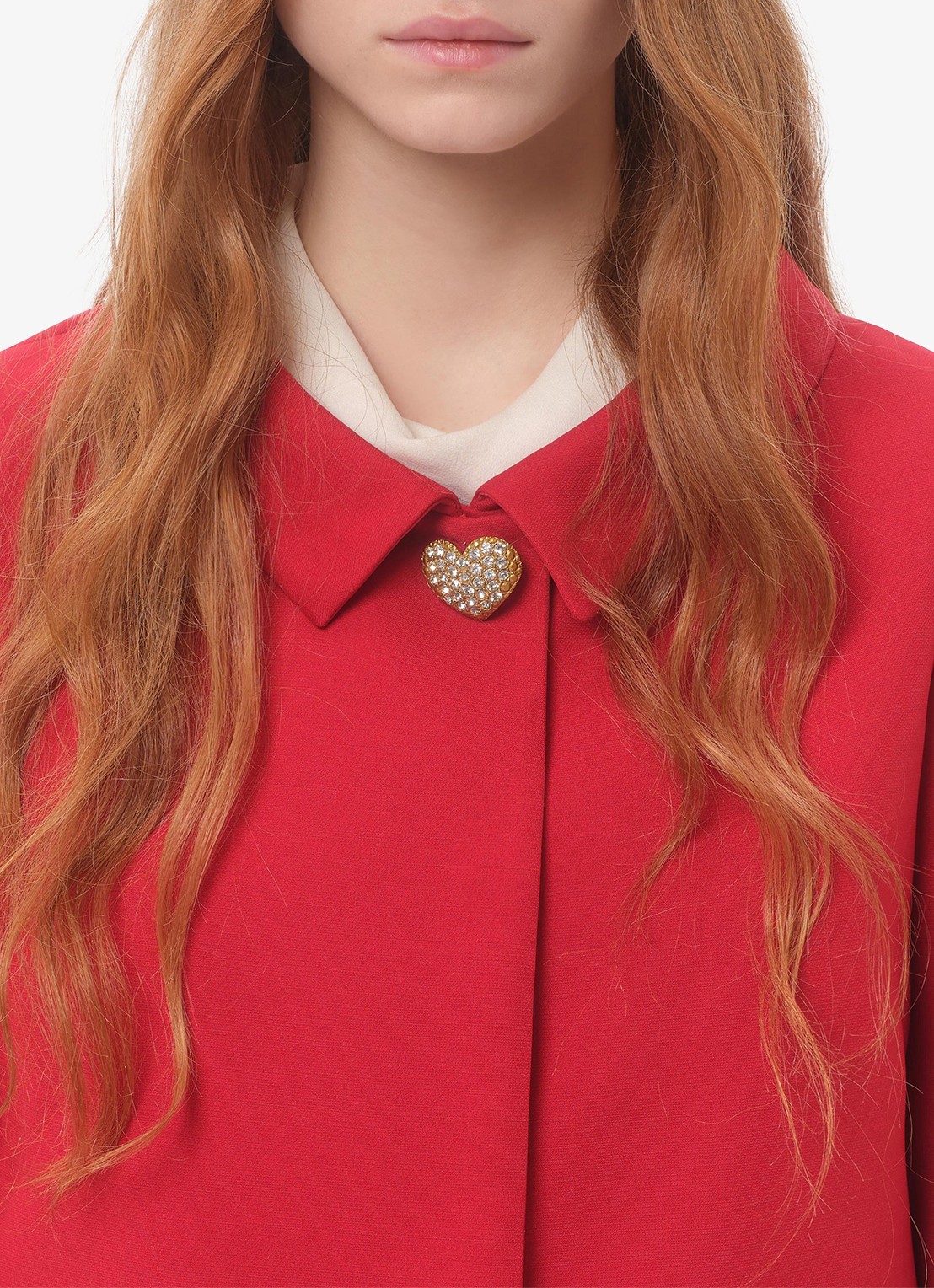 Valentino Garavani Blazer in zijdeblend met paspelzakken - detail 5 rood